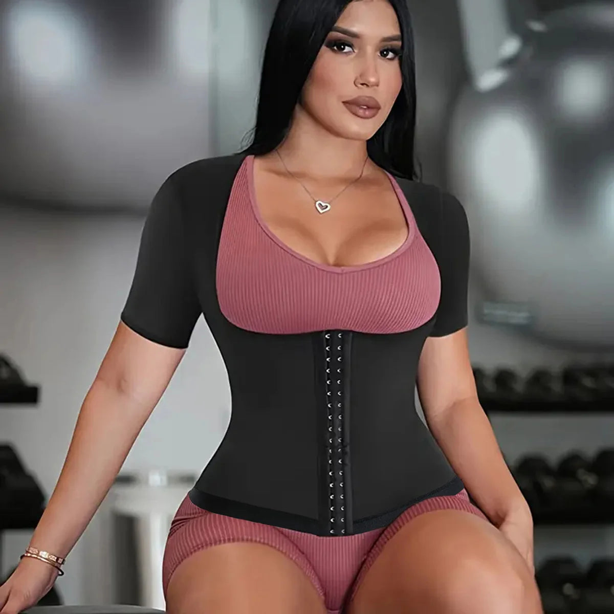 Women'S Body Shaping Waist Training Vest Slimming Shaping Clothes Sauna Compression Clothes Tummy Top Body Shaping Clothes