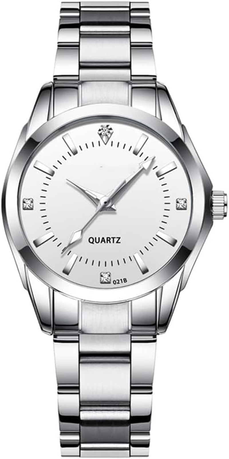 Couple Watches Men and Women Gold Silver Stainless Steel Watch Fashion His and Hers Watches Set