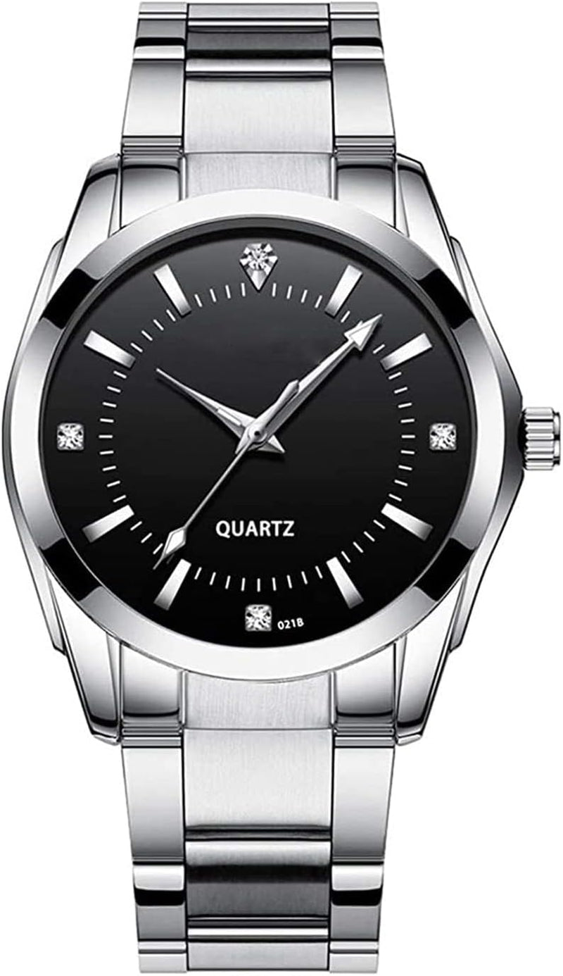 Couple Watches Men and Women Gold Silver Stainless Steel Watch Fashion His and Hers Watches Set