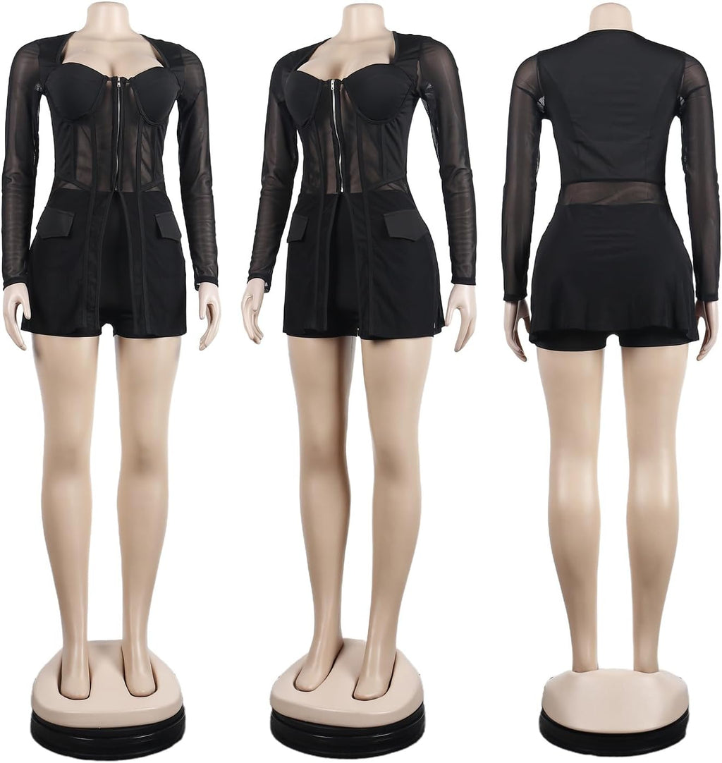 Women Sexy Elegant Bodycon Jumpsuit Going Out Romper Birthday Party Club Night Outfits