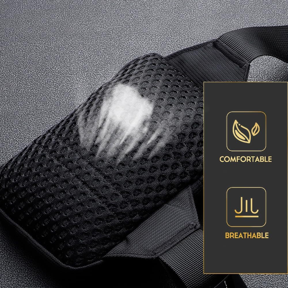 Mini Crossbody Sling Bag Chest Bag Dual Pocket Water Resistant Fanny Pack for Men Women Running Travel