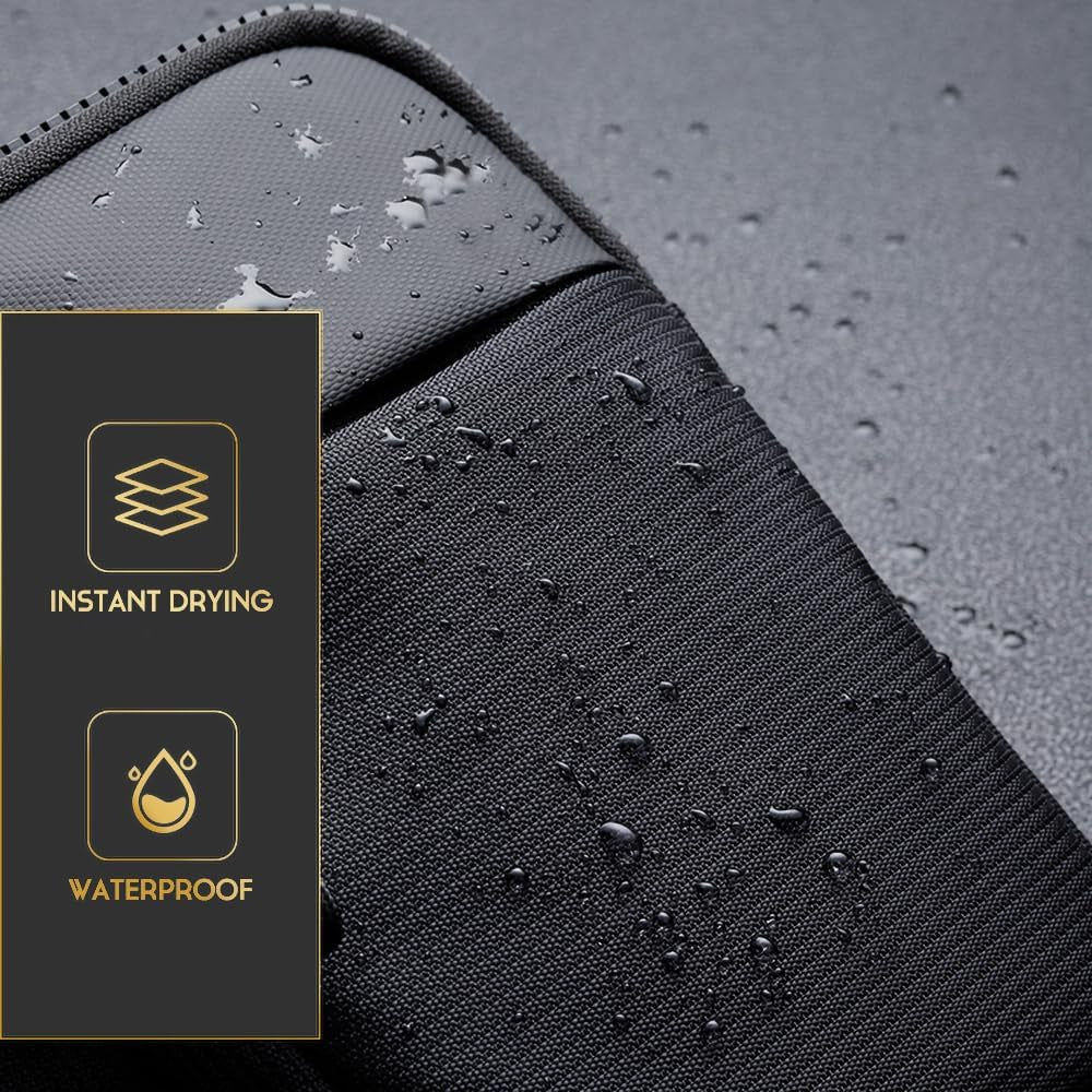 Mini Crossbody Sling Bag Chest Bag Dual Pocket Water Resistant Fanny Pack for Men Women Running Travel
