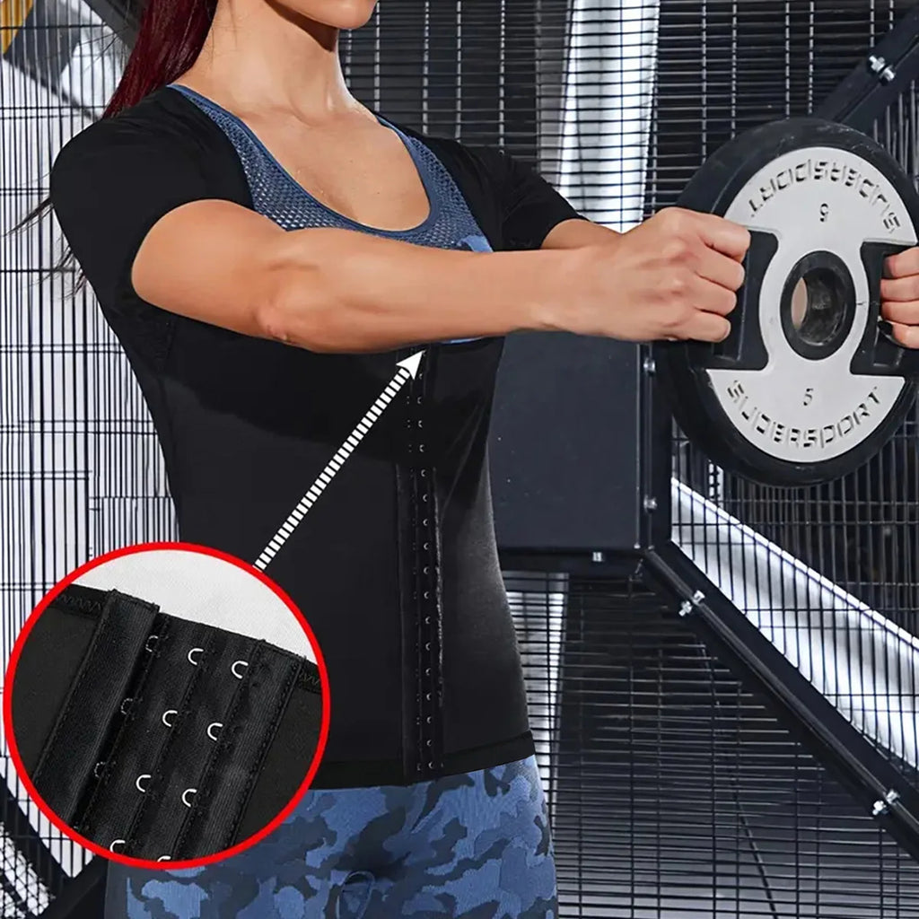 Women'S Body Shaping Waist Training Vest Slimming Shaping Clothes Sauna Compression Clothes Tummy Top Body Shaping Clothes
