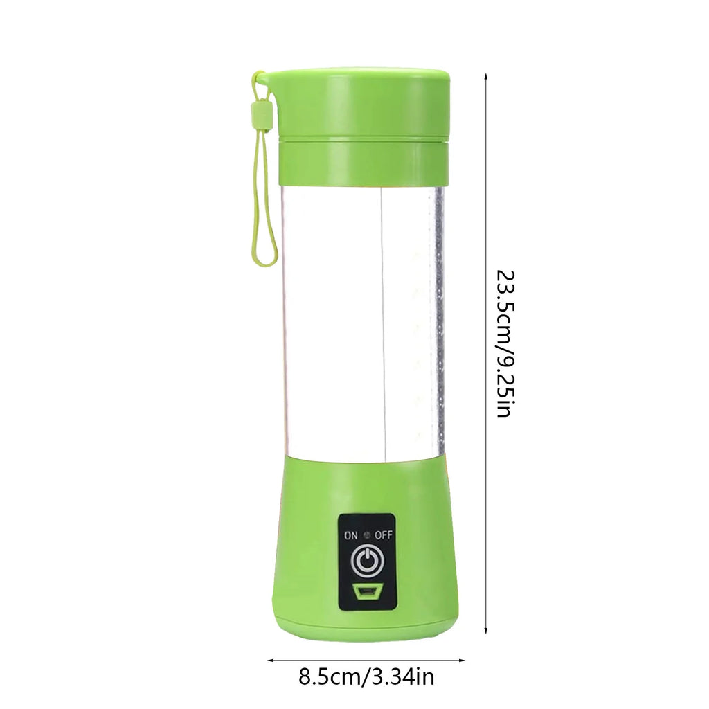 Compact, Travel Size, USB Rechargeable 6 Blades Design Portable Handheld Blender with Powerful Motor: Perfect for Smoothies, Shakes, Fruit/Veggie Juicer & Baby Food